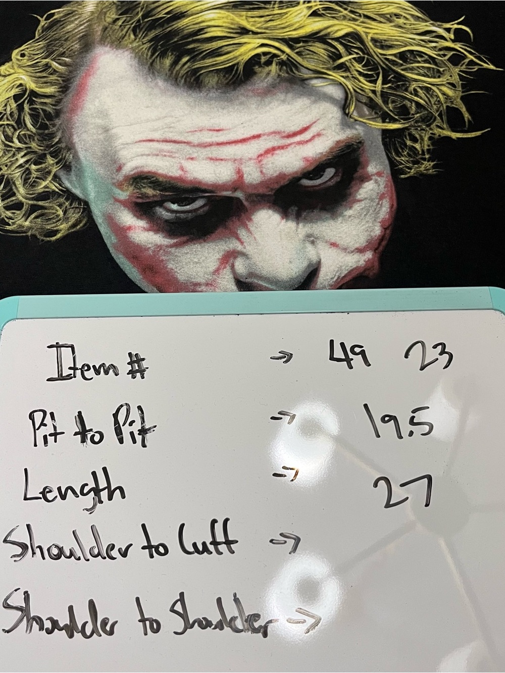 The Dark Knight Batman Promo T-shirt Vintage 2008 Joker Heath Ledger Womens XL - Picture 9 of 9